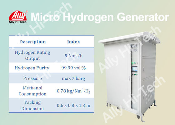 Micro hidro gerador portátil, 5 Nm3/unidade da purificação hidrogênio de H