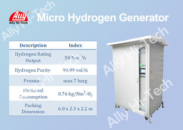 Bom preço. Micro gerador compacto do hidrogênio pelo metanol que reforma a saída da avaliação de 50 Nm3/H on-line